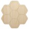 Bee Honeycomb Solid Unfinished Wood Shape Piece Cutout for DIY Craft Projects